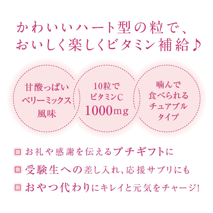 ハートのビタミンC（ベリーミックス風味）