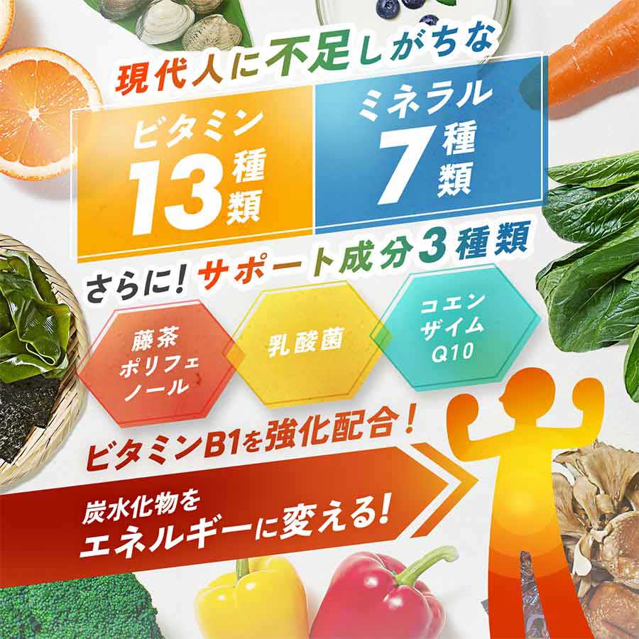 免疫サポート　粒タイプとマルチビタミン＆ミネラル Base POWERセット