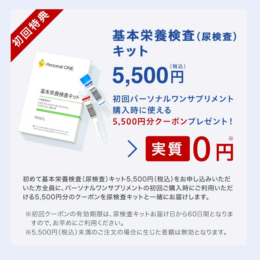 パーソナルワン 基本栄養検査キット