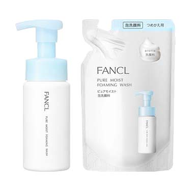ピュアモイスト 泡洗顔料1本＆つめかえ用 1袋