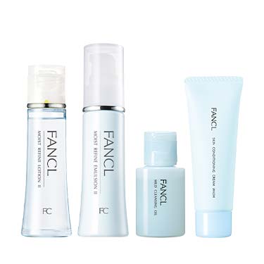 無添加モイストリファイン 化粧液＆乳液セット 【クレンジング・洗顔付き】