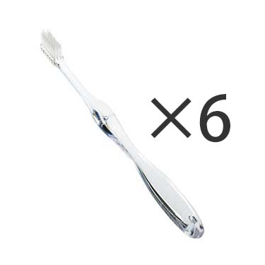 歯ブラシ 6本セット クリア