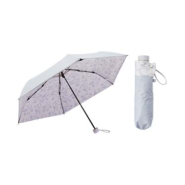 1級遮光折り畳み日傘（晴雨兼用） グレー×フォレスティ 