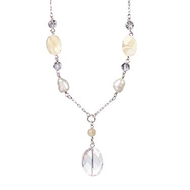 天然石3wayネックレス＆ブレスレット 水晶