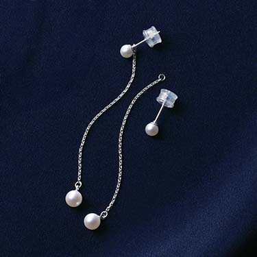 ベビーパール 2wayピアス（4mm珠・5mm珠）