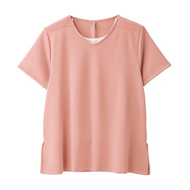 姿勢サポート美Tシャツ モーヴピンク S