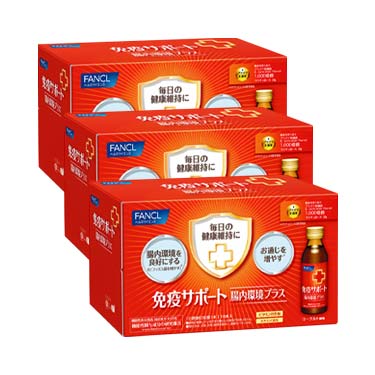 免疫サポート 腸内環境プラス ドリンクタイプ 30日分 1箱(100ml×10本)×3