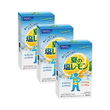 溶かして飲む 夏の塩レモン 21回分 1箱(7本)×3