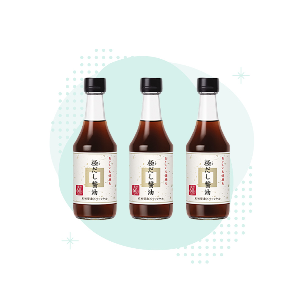 定期便VIPルーム限定 極だし醤油 3本セット