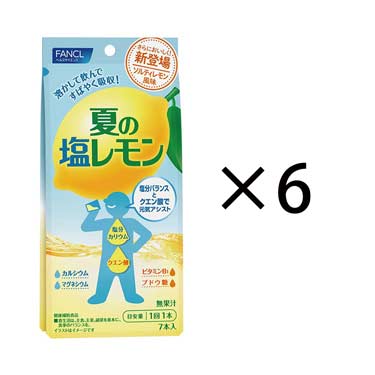 溶かして飲む 夏の塩レモン 42回分 1袋(12.4g×7本)×6