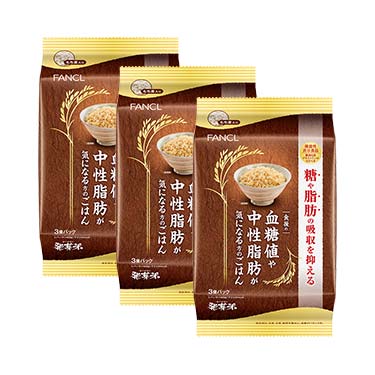 食後の血糖値や中性脂肪が気になる方のごはん 3袋　(140ｇ×3パック)×3