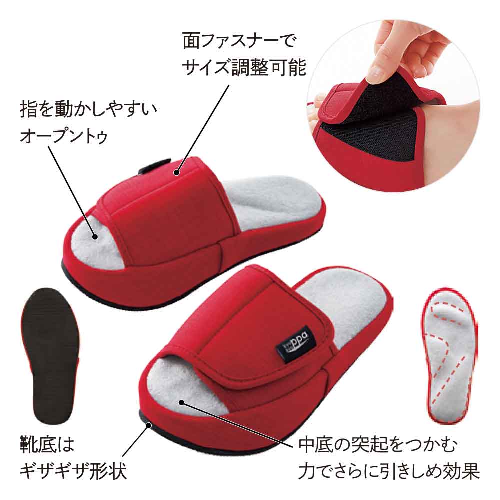 ゆるみ対策スリッパ キュキュッパ  