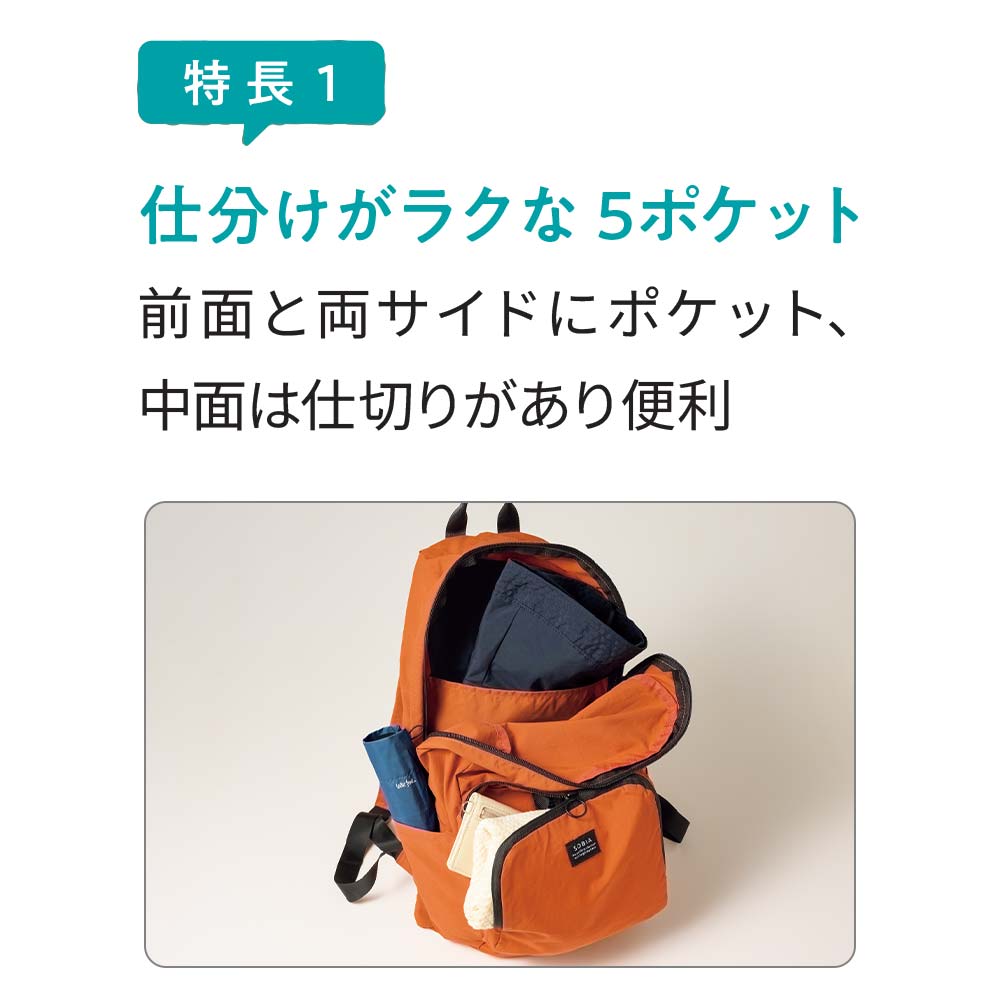 極軽ポケッタブルリュック