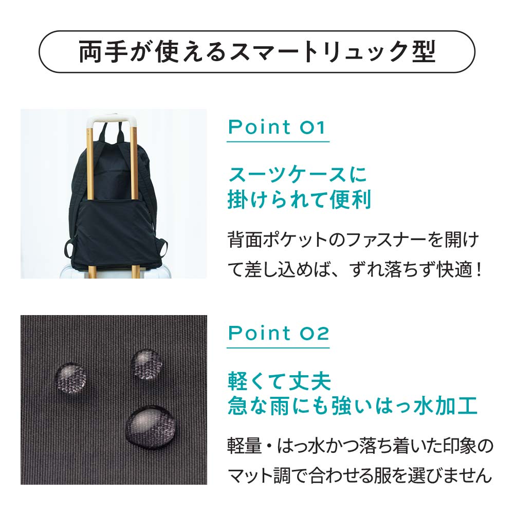 極軽ポケッタブルリュック