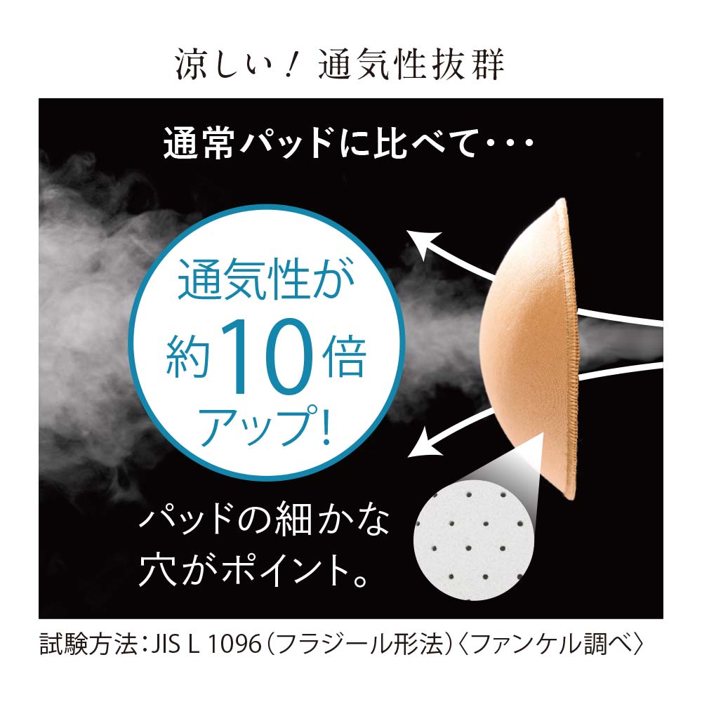 ナチュラルフィットブラ ムレしらず