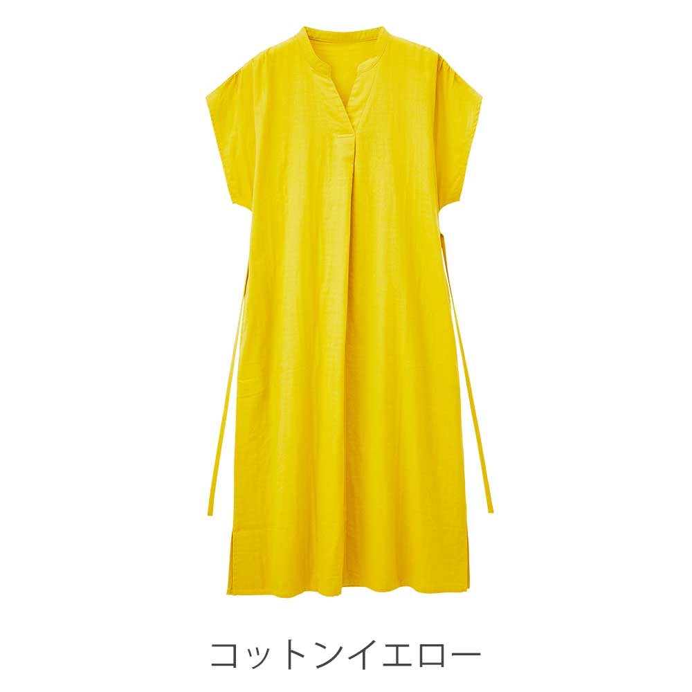 ダブルガーゼの涼やかワンピース