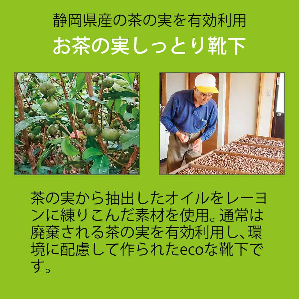 お茶の実しっとり靴下