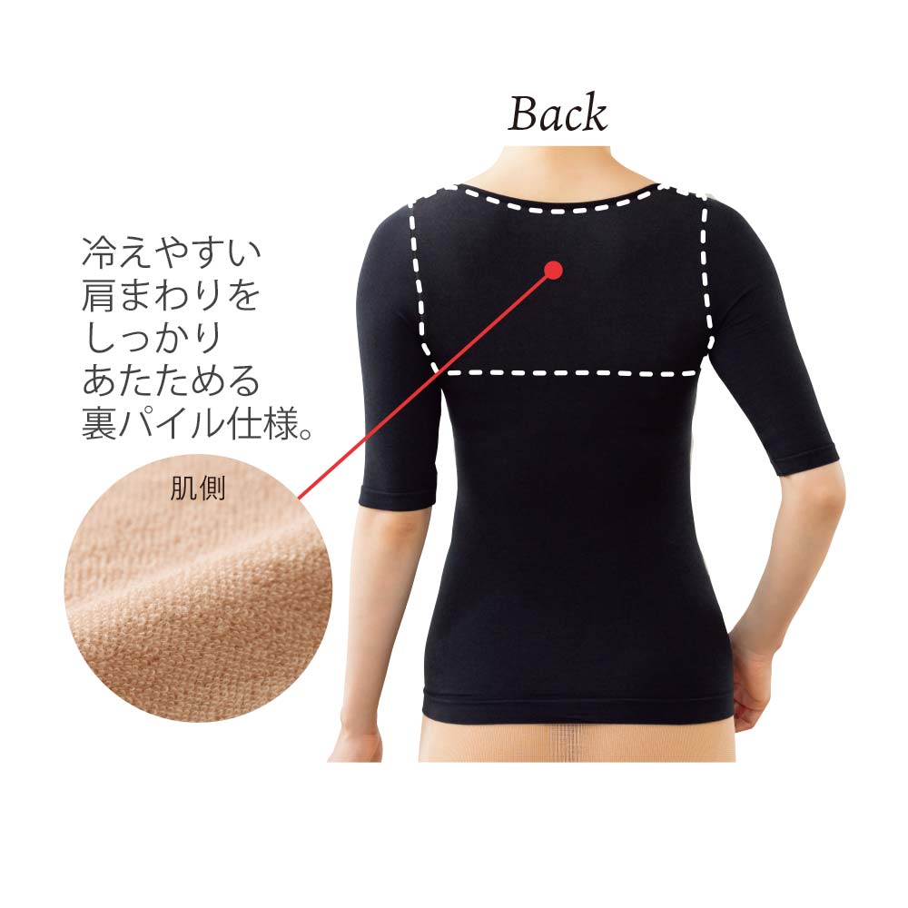ソフトフィットウォーム 5分袖（保湿付）