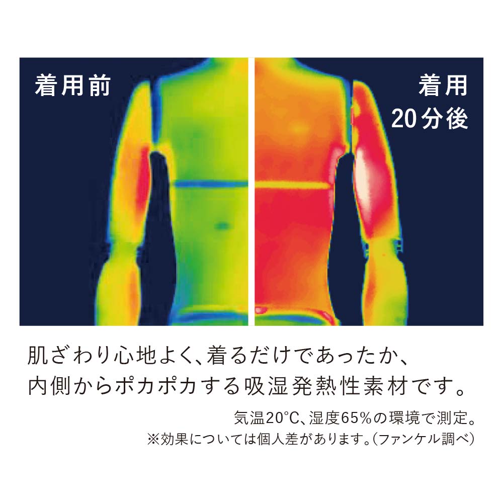 ソフトフィットウォーム シリーズ 5分袖　