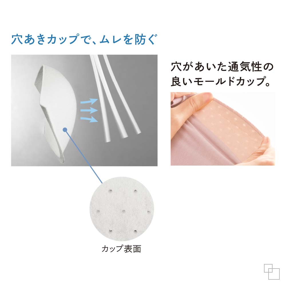 きちんとさんのノンワイヤーブラ ムレしらず