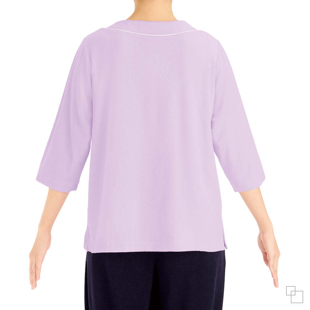 ほぐれるルームウェア 7分袖（パイル）