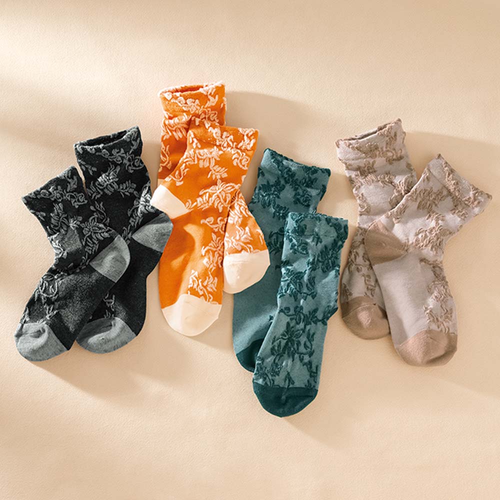 あたたかフロート柄ソックス