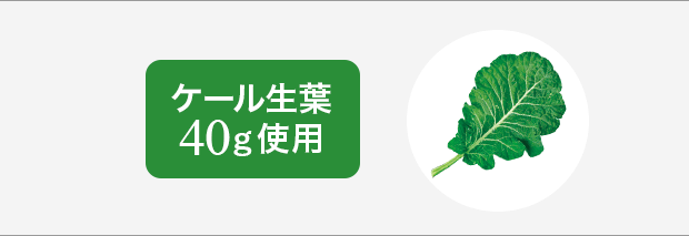 ケール生葉40g使用