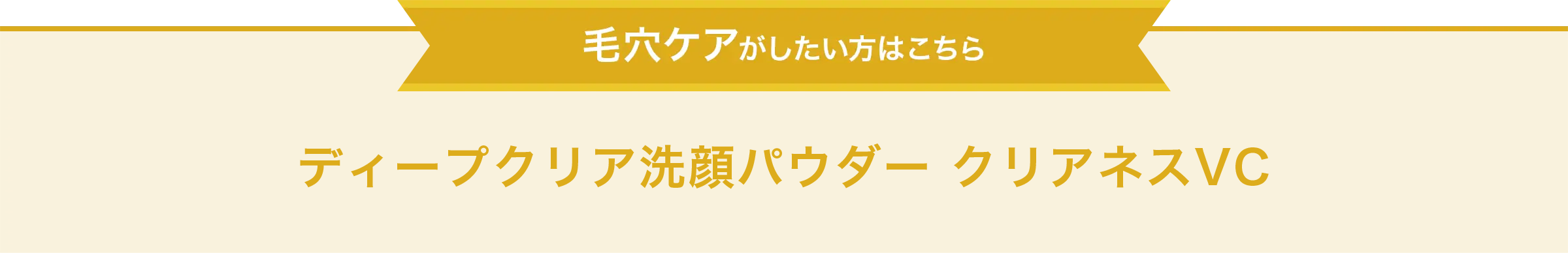 毛穴ケアがしたい方はこちら　ディープクリア洗顔パウダー クリアネスVC