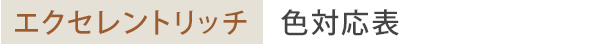 エクセレントリッチ　色対応表