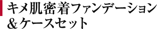 キメ肌密着ファンデーション&ケースセット