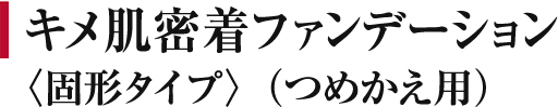 キメ肌密着ファンデーション〈固形タイプ〉(つめかえ用)