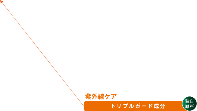 紫外線ケア　トリプルガード成分