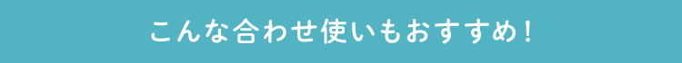 こんな合わせ使いもおすすめ