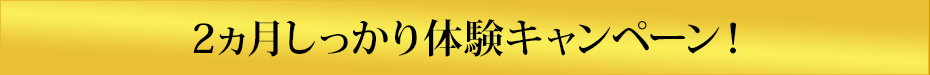 2ヵ月しっかり体験キャンペーン！