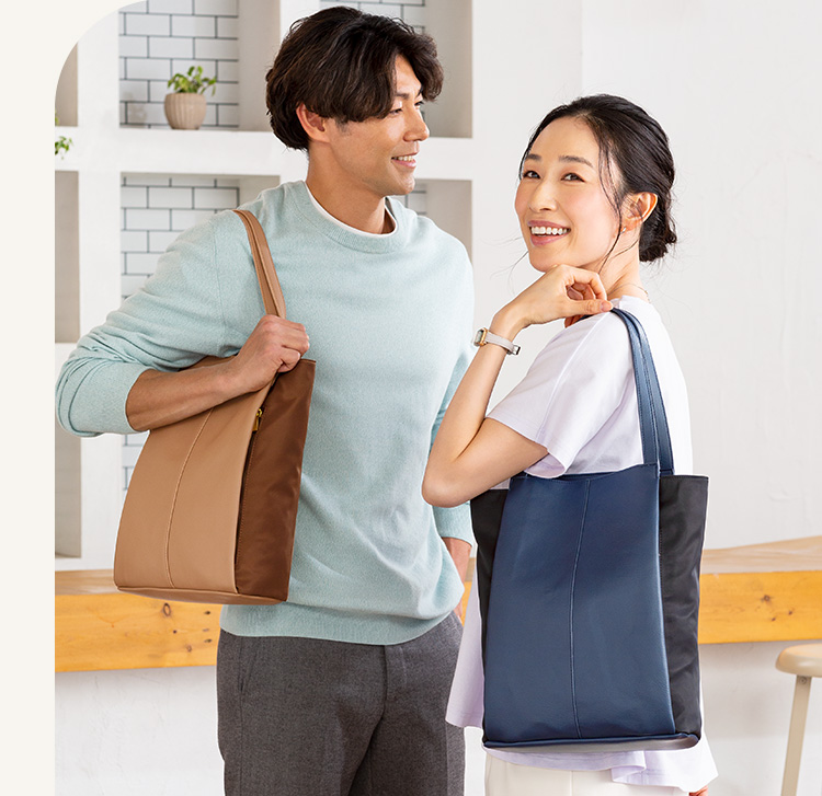 画像：＜リーガルコーポレーション＞スリム軽量トートバッグ