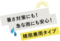 意外に多い春の紫外線！暑さ対策にも！急な雨にも安心！晴雨兼用タイプ