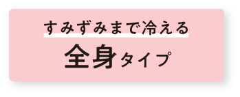 すみずみまで冷える 全身タイプ