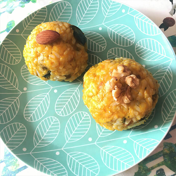 かぼちゃチーズおにぎり