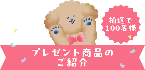 プレゼント商品のご紹介 抽選で100名様