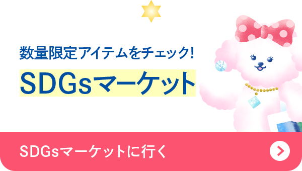 数量限定アイテムをチェック！SDGsマーケット