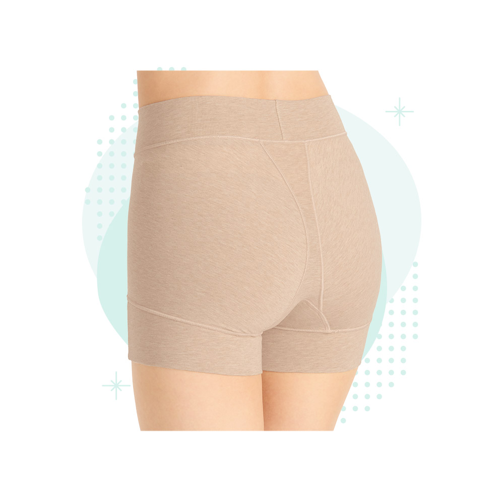 幸せの深々ショーツ (杢ベージュ)