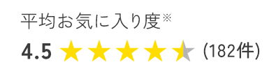 平均お気に入り度4.5
