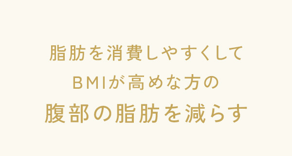 腹部の脂肪を減らす