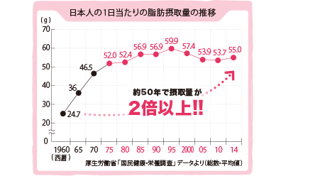 日 脂質 摂取 量 一 三大栄養素の脂質の働きと1日の摂取量