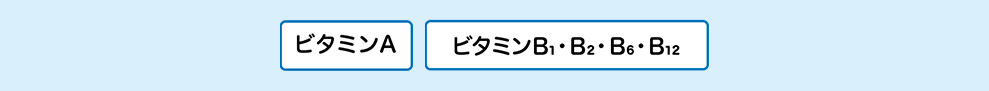 ビタミンA ビタミンB1・B2・B6・B12