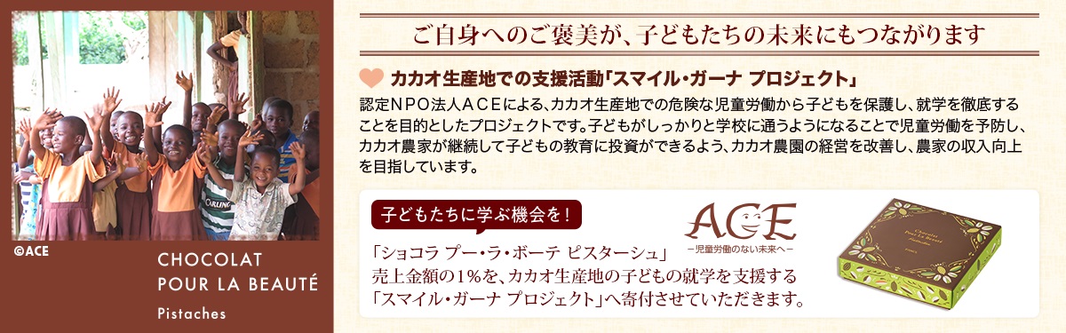 カカオ生産地での支援活動「スマイルガーナ プロジェクト」