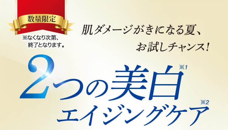 数量限定 2つの美白エイジングケア