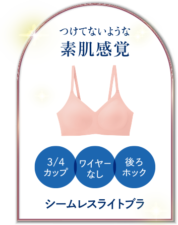 シームレスライトブラ