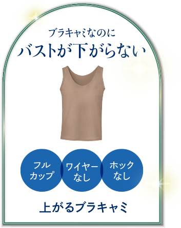 上がるブラキャミ