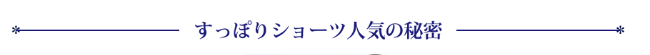 すっぽりショーツ人気の秘密